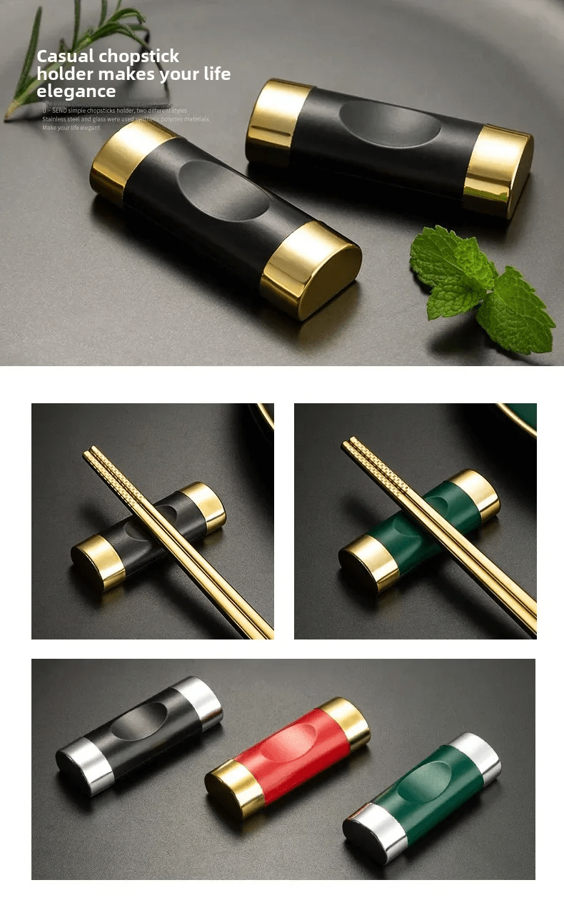 Alloy Chinese Chopsticks Holder (1 PCS) - Aptiaide14:1052silver