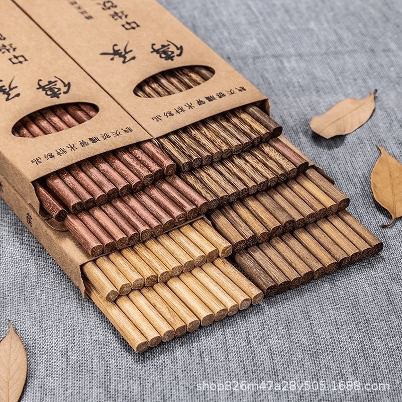 Eco - Friendly Natural Wood Chopsticks (10 Pairs) - Aptiaide14:366A;200007763:201336100