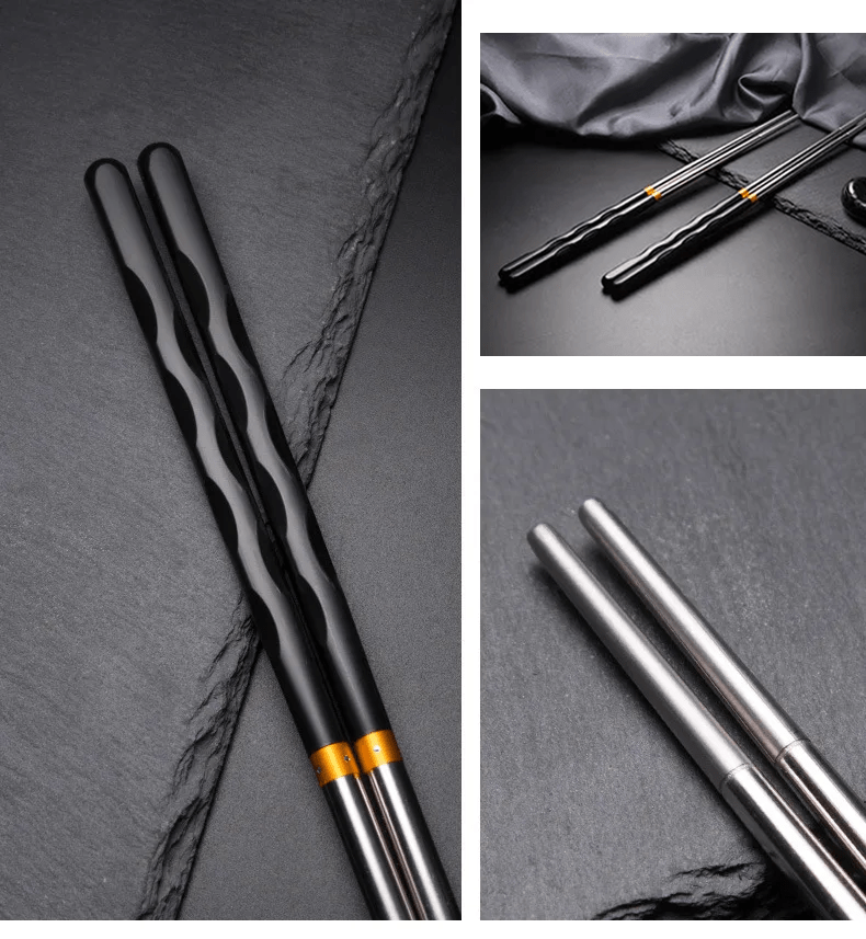 Modern Minimalist Metal Chopsticks (1 Pair) - Aptiaide14:1752