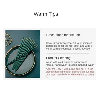 Premium Starry Sky Designed Chopsticks (5 Pairs)