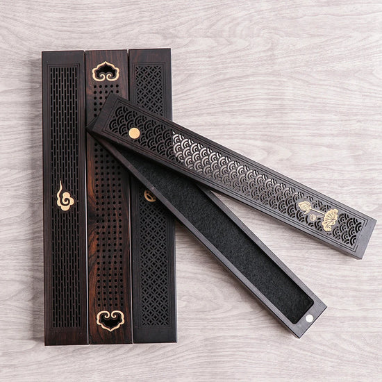 Creative Wooden Incense Stick Holder & Burner Box