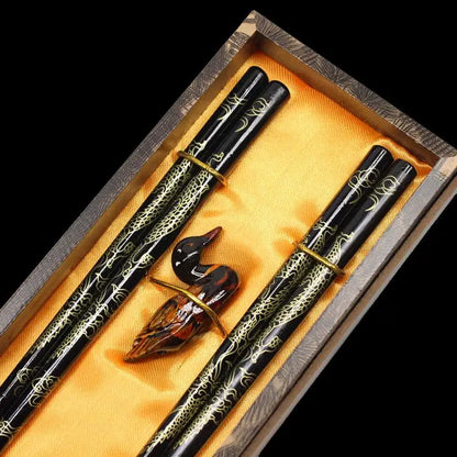Chinese Characteristic Wooden Chopsticks Wedding Gift Set (2 Pairs)