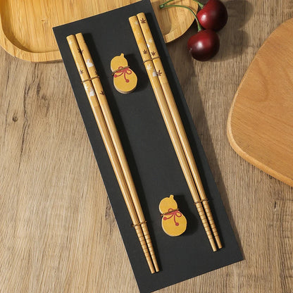 Solid Wood Chopsticks Sushi Wedding Gift Set (2 Pairs)