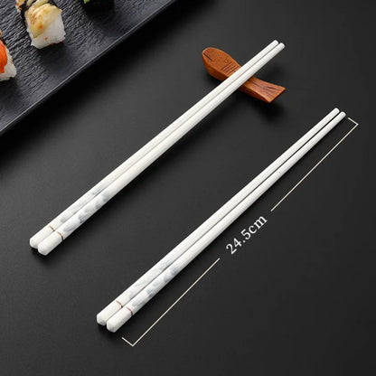Premium Antibacterial Ceramic Chopsticks (5/10 Pairs)