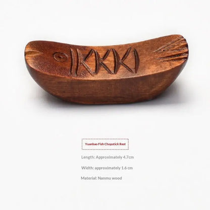 Creative Wooden Chopstick Rest (1 PSC)
