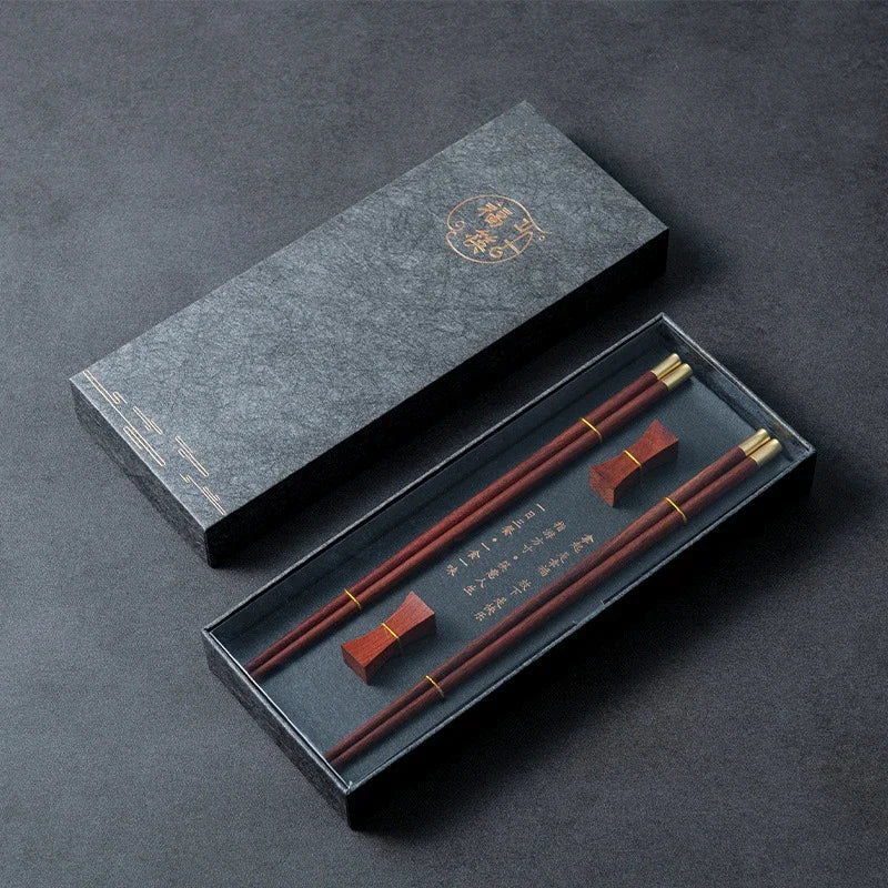 Premium Natural Wooden Chinese Chopsticks Gift Box (2/6 Pairs)