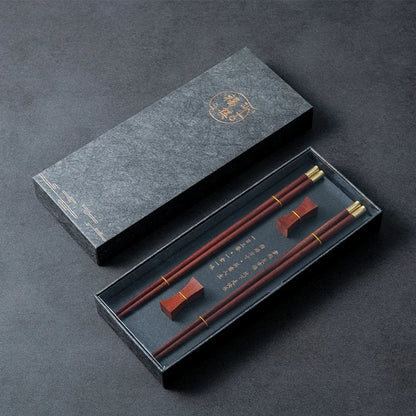 Premium Natural Wooden Chinese Chopsticks Gift Box (2/6 Pairs)
