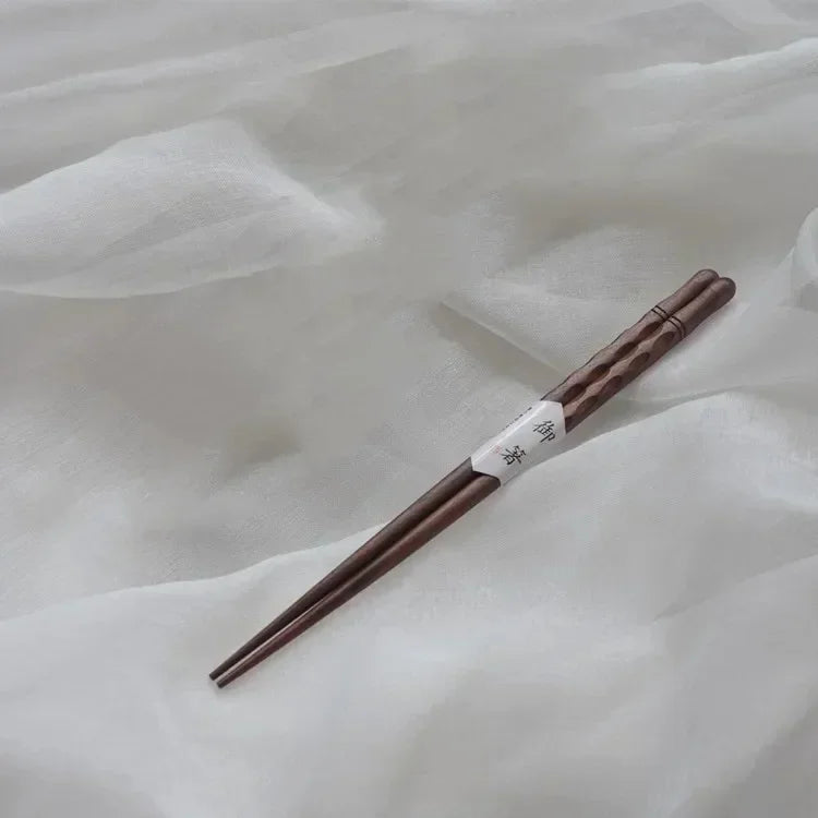 Black Walnut Tortoise Shell Chopsticks (1/2  Pairs)