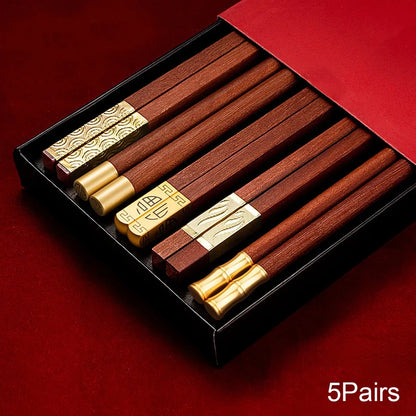 Redwood Chopstick Set (5/6/8/10 Pairs)