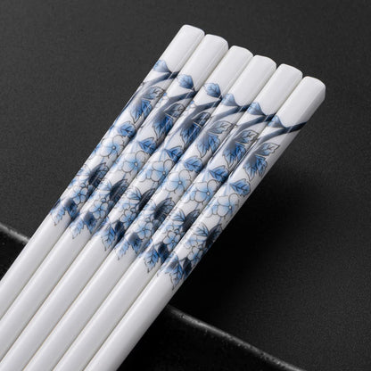 High-End Aesthetic Porcelain Chopsticks Set (5/10 pairs)