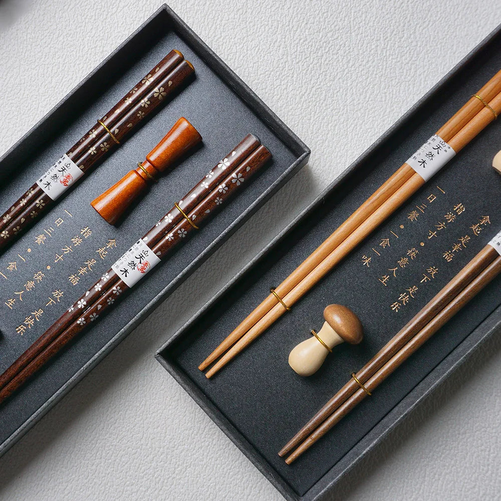 Reusable Wooden Chopsticks Sushi Set (2 Pairs)