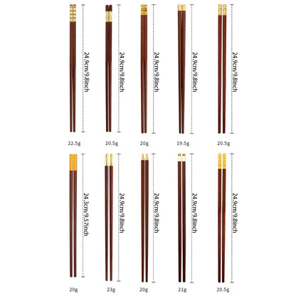 Redwood Chopstick Set (5/6/8/10 Pairs)
