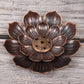 Bronze Lotus Alloy Incense Burner Plate
