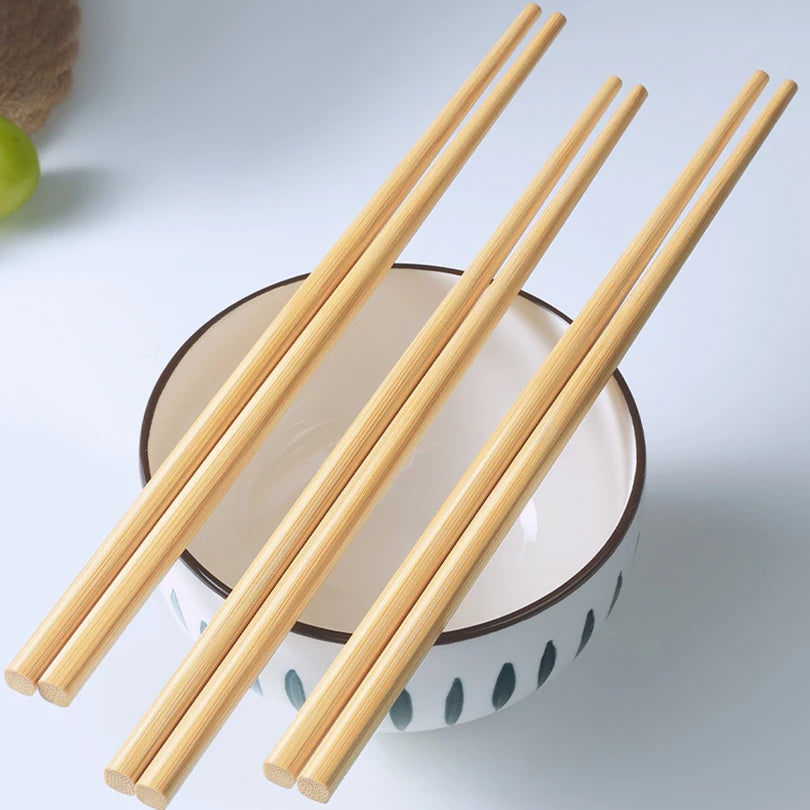 Home Natural Bamboo Chopsticks (5/10 Pairs)