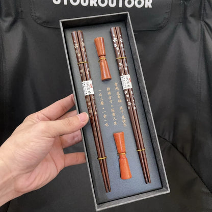 Reusable Wooden Chopsticks Sushi Set (2 Pairs)