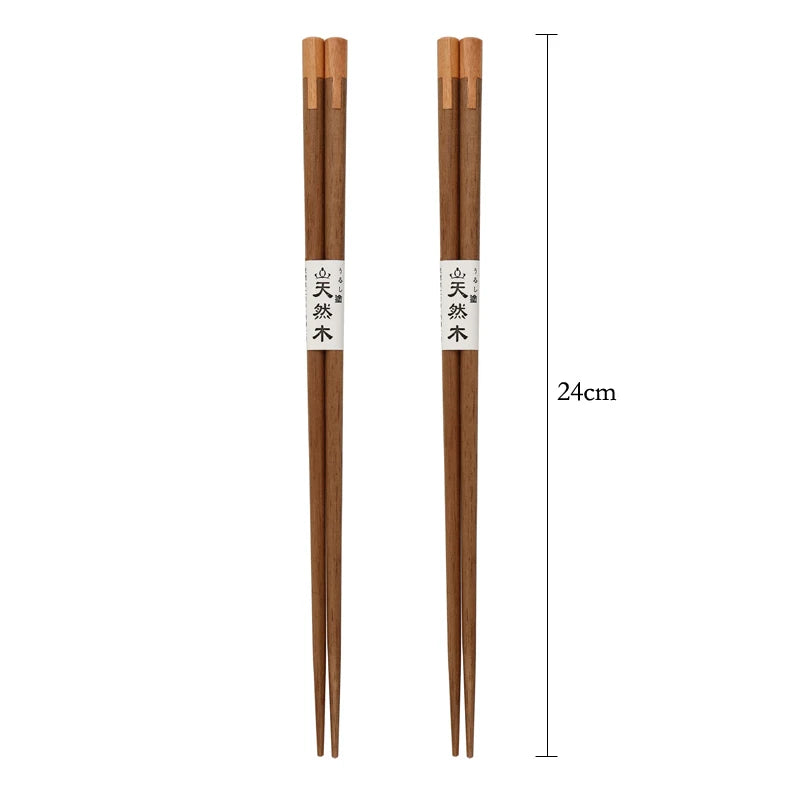 Creative Spliced Wooden Chopstick Set (2 Pairs)