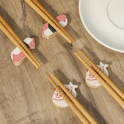 Solid Wood Chopsticks Sushi Wedding Gift Set (2 Pairs)