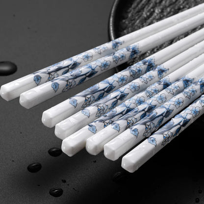 High-End Aesthetic Porcelain Chopsticks Set (5/10 pairs)
