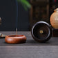 Bowl-Shaped Solid Wood Incense Burner
