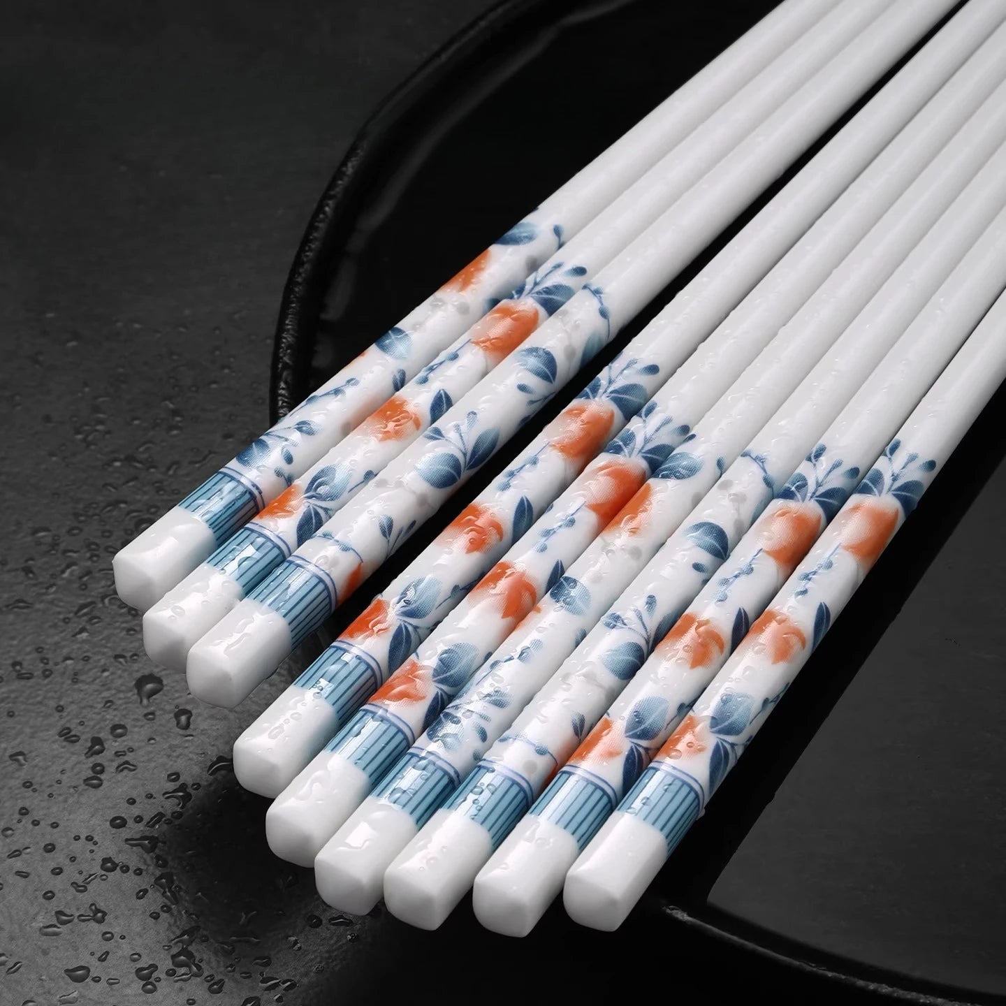 Aesthetic Rural Style Ceramic Chopsticks (5/10 Pairs)