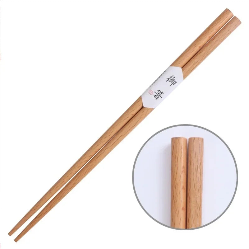 Handmade Natural Chestnut Wood Chopsticks (1 PCS/Pair)