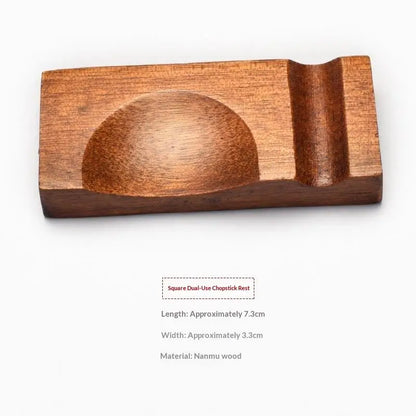 Creative Wooden Chopstick Rest (1 PSC)