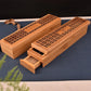 Double-Layer Bamboo Incense Holder Box