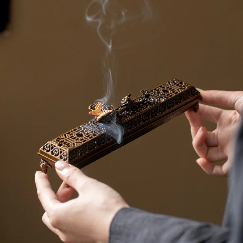 Vintage Antique Copper Incense Holder
