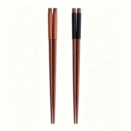 Natural Chestnut Wood Chopsticks Set (2/4 Pairs)