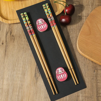 Solid Wood Chopsticks Sushi Wedding Gift Set (2 Pairs)