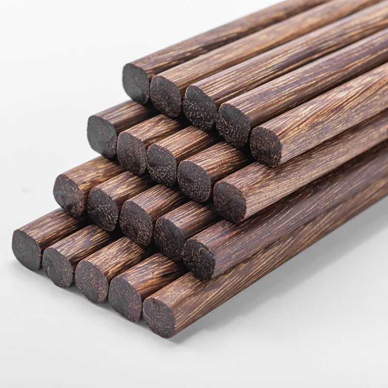 Premium Reusable Chicken-Wing Wood Chopsticks (10/20 Pairs)