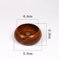 Bowl-Shaped Solid Wood Incense Burner