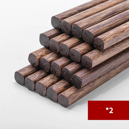 Premium Reusable Chicken-Wing Wood Chopsticks (10/20 Pairs)