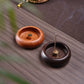 Bowl-Shaped Solid Wood Incense Burner