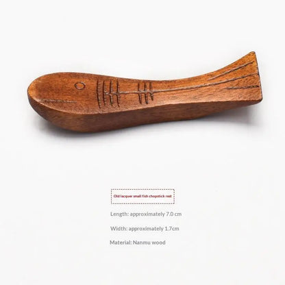 Creative Wooden Chopstick Rest (1 PSC)