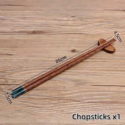 Exquisite Durable Wood Chopstick Set (1/5 Pairs)