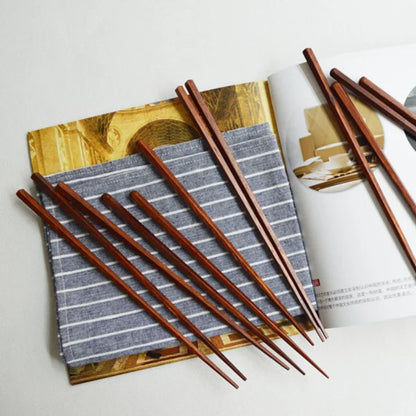 Exquisite Solid Wood Hexagonal Chopsticks (1 Pair)