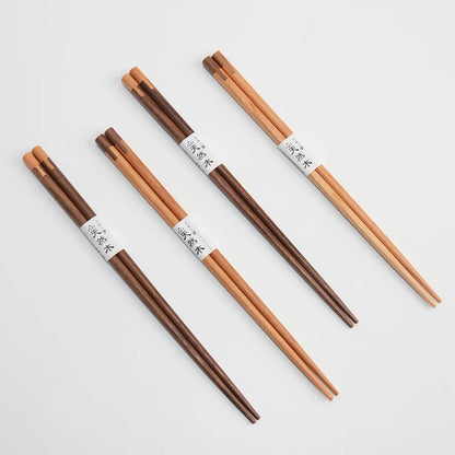 Creative Spliced Wooden Chopstick Set (2 Pairs)