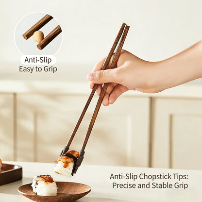 Durable Natural Ironwood Chopstick Set (5/10/20 Pairs)