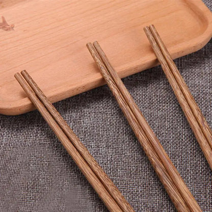 Reusable Natural Rosewood Chopsticks (10 Pairs)