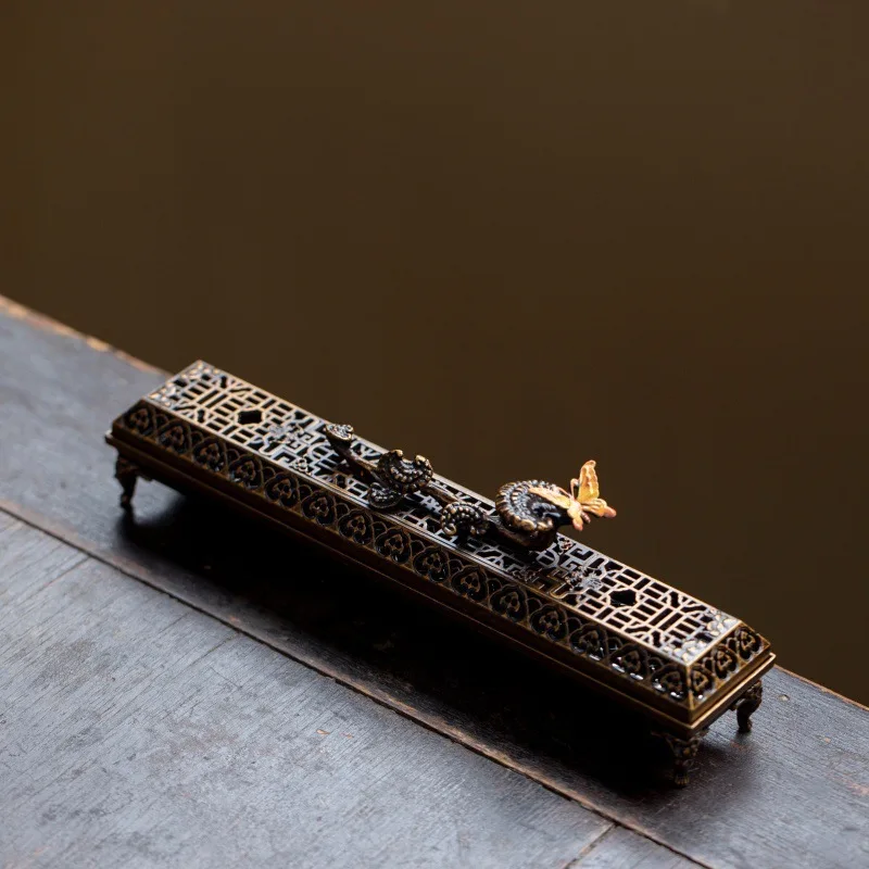 Vintage Antique Copper Incense Holder