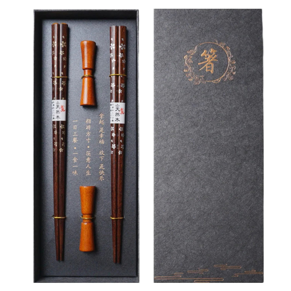 Reusable Wooden Chopsticks Sushi Set (2 Pairs)