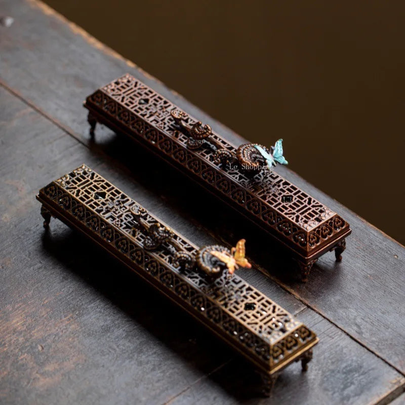 Vintage Antique Copper Incense Holder