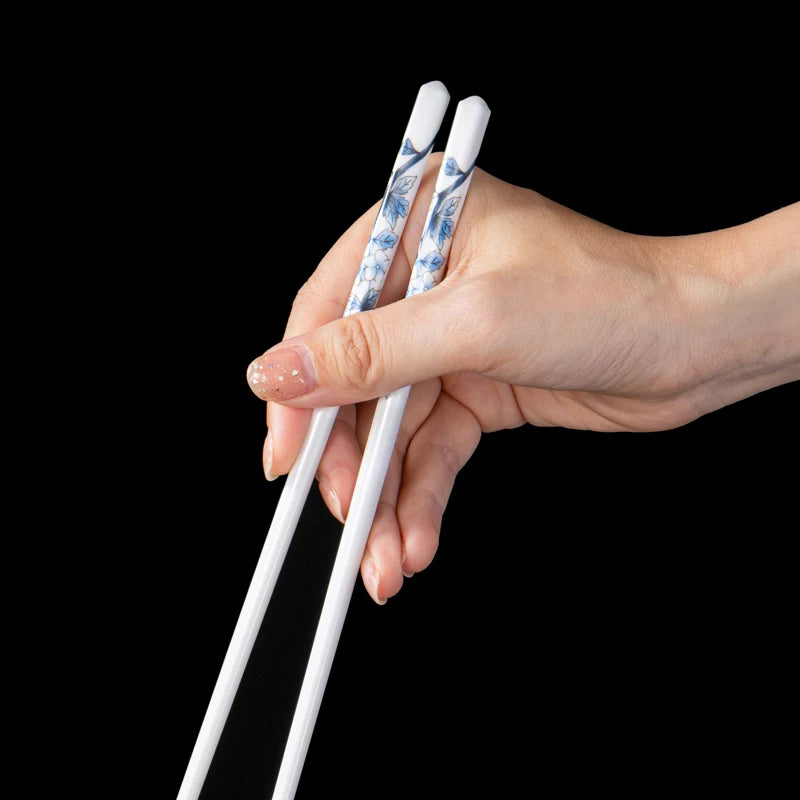 High-End Aesthetic Porcelain Chopsticks Set (5/10 pairs)