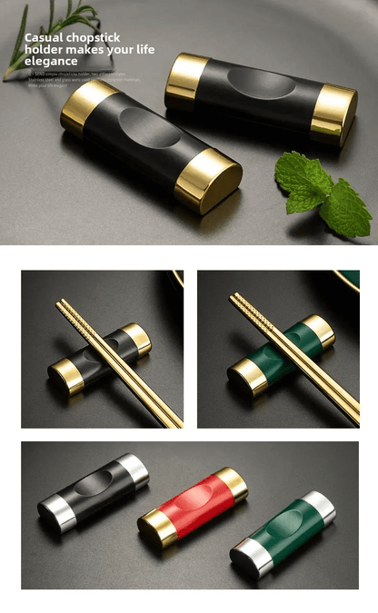 Alloy Chinese Chopsticks Holder (1 PCS) - Aptiaide14:1052silver