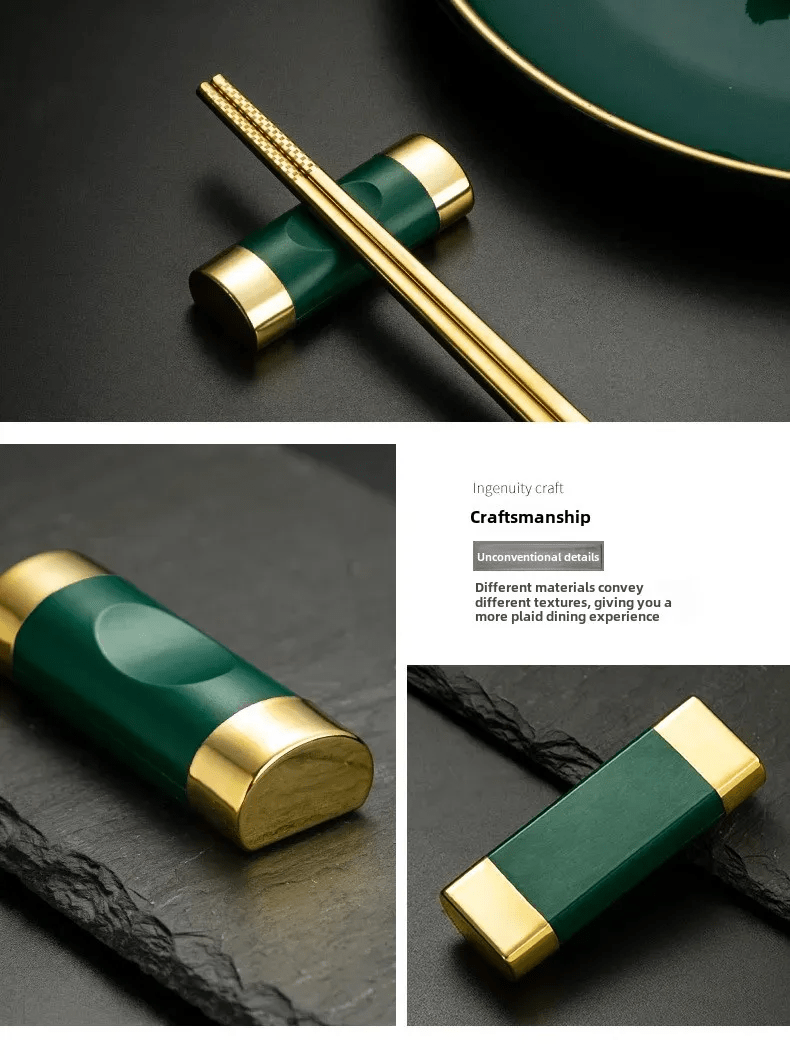 Alloy Chinese Chopsticks Holder (1 PCS) - Aptiaide14:1052silver