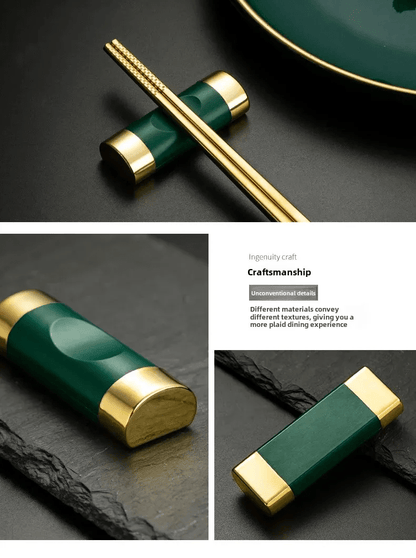 Alloy Chinese Chopsticks Holder (1 PCS) - Aptiaide14:1052silver