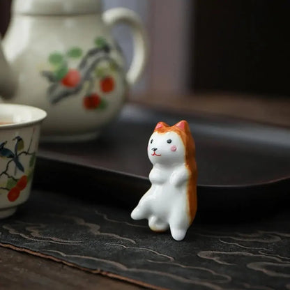 Animal Shape Chopsticks Holder (1/2 PCS) - Aptiaide14:3654582-BK
