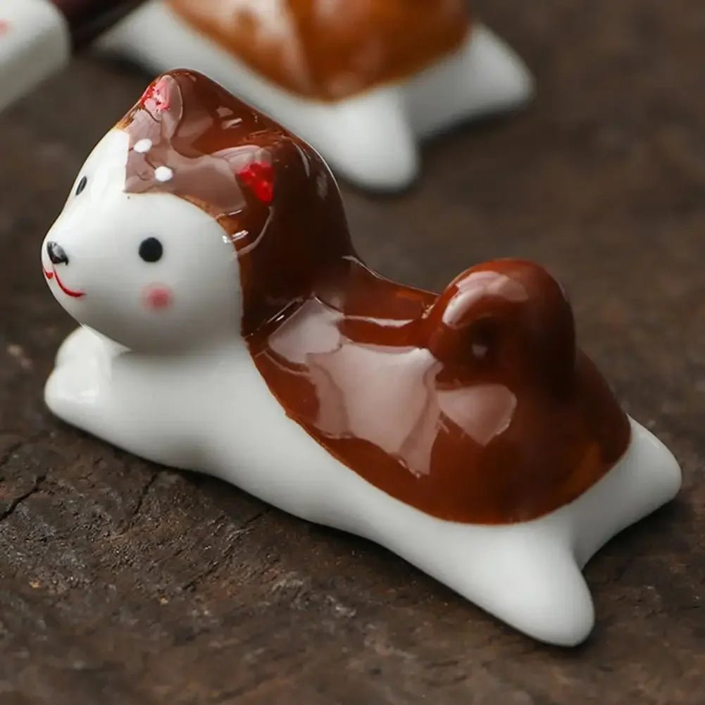 Animal Shape Chopsticks Holder (1/2 PCS) - Aptiaide14:3654582-BK