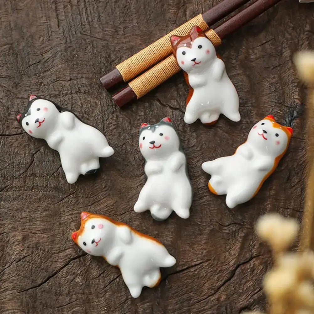 Animal Shape Chopsticks Holder (1/2 PCS) - Aptiaide14:3654582-BK
